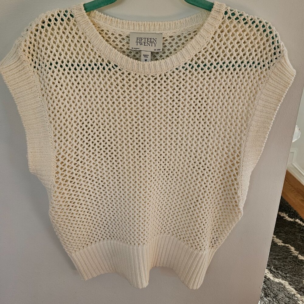 Sleeveless crochet top